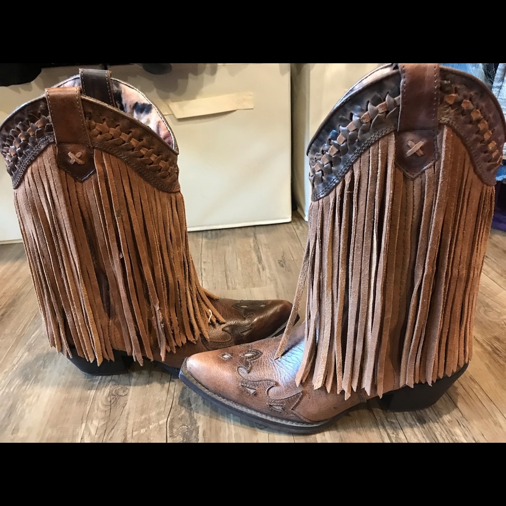 Dingo Fringe Cowboy Boots
